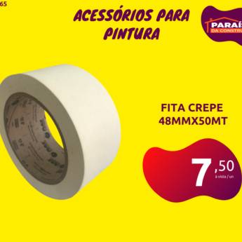 Comprar o produto de Fita Crepe - 48mmx50m em Fitas Adesivas em Lençóis Paulista, SP por Solutudo