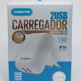 Comprar o produto de Fonte usb Kimaster T102 em Adaptadores USB pela empresa Infozcell Assistencia Técnica Conserto de Celular - Shopping Jl  em Foz do Iguaçu, PR por Solutudo