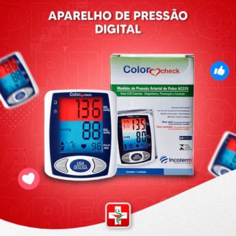 Comprar o produto de Aparelho de pressão digital em Medidores de Pressão em Araçatuba, SP por Solutudo