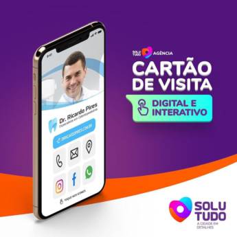 Comprar o produto de Criação de cartão de visita digital e interativo em Marketing e Internet em Araçatuba, SP por Solutudo