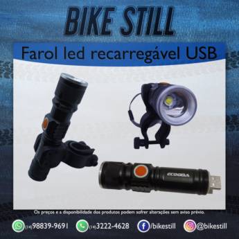 Comprar o produto de Farol de led USB em Ciclismo em Bauru, SP por Solutudo
