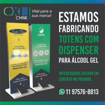 Comprar o produto de Totem de álcool em gel  em Comunicação Visual em Jundiaí, SP por Solutudo