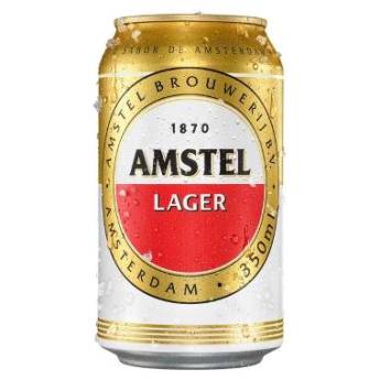 Comprar o produto de Cerveja Amstel 350ml - R$35,00 cx/12 - Unidade: R$3.50 em Cervejas em Brasília, DF por Solutudo