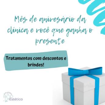Comprar o produto de Mês de Aniversário da Clínica e você quem ganha o Presente!!! em Clínicas de Estética e Beleza em Santos, SP por Solutudo