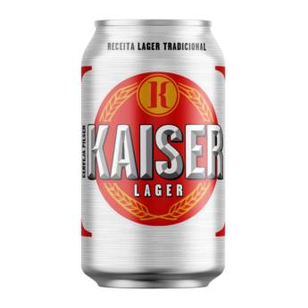 Comprar o produto de Kaiser 350ml unidade R$2,50 - Caixa com 12 R$26,00 em Cervejas em Brasília, DF por Solutudo