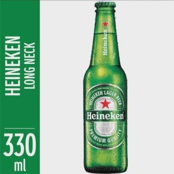 Comprar o produto de Heineken Long Neck 330ml R$7,00 unidade - Caixa com 6 R$38,00 em Cervejas em Brasília, DF por Solutudo
