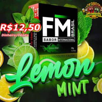 Comprar o produto de Essência FM Brasil Lemon Mint R$ 12,50 em Tabacaria em Brasília, DF por Solutudo