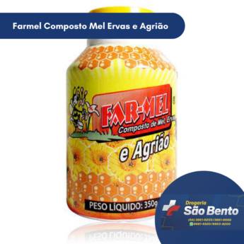Comprar o produto de Farmel Composto Mel Ervas e Agrião em Produtos Naturais em Mineiros, GO por Solutudo