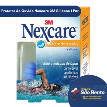 Comprar o produto de Protetor de Ouvido Nexcare 3M Silicone 1 Par em Saúde em Mineiros, GO por Solutudo