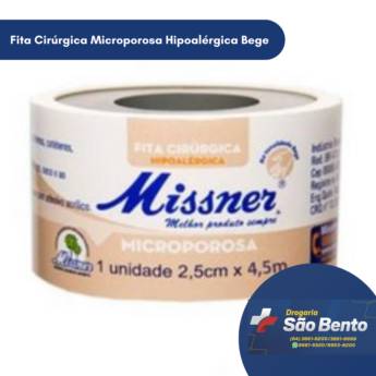 Comprar o produto de Fita Cirúrgica Microporosa Hipoalérgica Bege em Saúde em Mineiros, GO por Solutudo