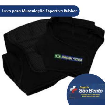 Comprar o produto de Luva para Musculação Esportiva Rubber em Saúde em Mineiros, GO por Solutudo