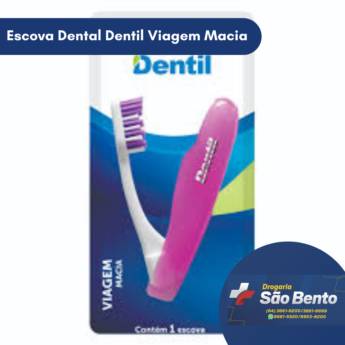Comprar o produto de Escova Dental Dentil Viagem Macia em Higiene Bucal em Mineiros, GO por Solutudo