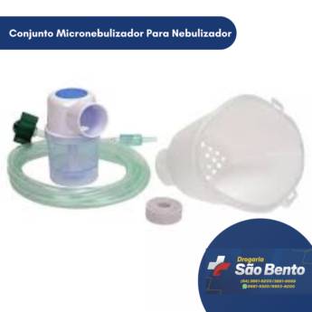 Comprar o produto de Conjunto Micronebulizador Para Nebulizador em Nebulizadores e Inaladores em Mineiros, GO por Solutudo