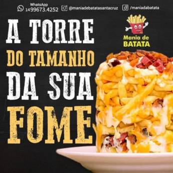 Comprar o produto de Torre de batata em Lanches - Lanchonetes em Santa Cruz do Rio Pardo, SP por Solutudo