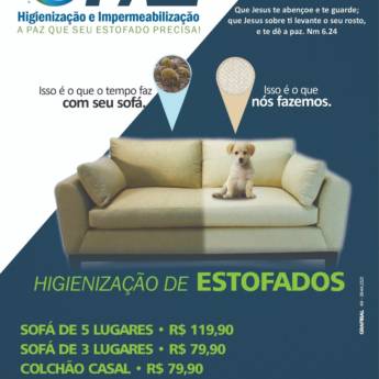 Comprar o produto de Higienização de Estofados  em Limpeza de Estofados em Francisco Beltrão, PR por Solutudo