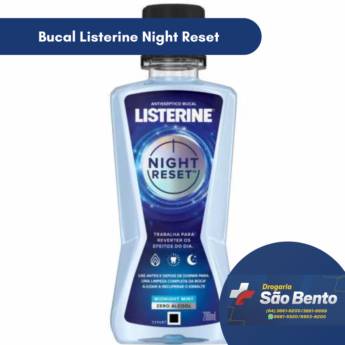 Comprar o produto de Bucal Listerine Night Reset em Enxaguante Bucal em Mineiros, GO por Solutudo