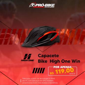 Comprar o produto de Capacete Bike High One Win Vermelho em Capacetes em Dourados, MS por Solutudo