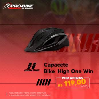 Comprar o produto de Capacete Bike High One Win Preto  em Capacetes em Dourados, MS por Solutudo