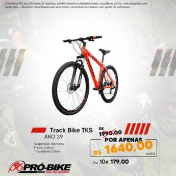 Comprar o produto de Track Bike Tks em Bicicletas em Dourados, MS por Solutudo
