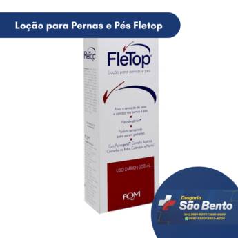 Comprar o produto de Loção para Pernas e Pés Fletop em Hidratantes em Mineiros, GO por Solutudo