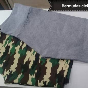 Comprar o produto de Bermuda Ciclista (temos nas cores lisas e estampadas) em Moda Fitness em Goiânia, GO por Solutudo