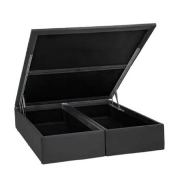 Comprar o produto de Base Sommier Bau Ortobom Nobuck Gray  em Base Cama Box em Foz do Iguaçu, PR por Solutudo