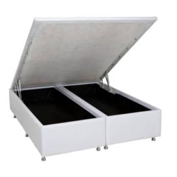 Comprar o produto de Base Sommier Bau Ortobom Cori White  em Base Cama Box em Foz do Iguaçu, PR por Solutudo