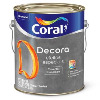 Comprar o produto de Coral Decora efeitos especiais cimento queimado em Tintas Acrílicas pela empresa Central Tintas em Foz do Iguaçu, PR por Solutudo