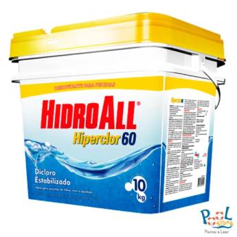 Comprar o produto de Cloro Hiperclor 60 HIDROALL em Produtos para Piscina em Araçatuba, SP por Solutudo