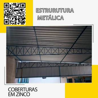 Comprar o produto de Estrutura Metálica - Cobertura em Zinco em Serralherias - Estruturas em Umuarama, PR por Solutudo