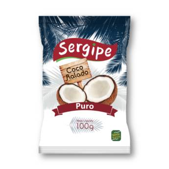 Comprar produto Coco Ralado Puro Sergipe 100g em Linha Tradicional pela empresa Sergisucos em Aracaju, SE