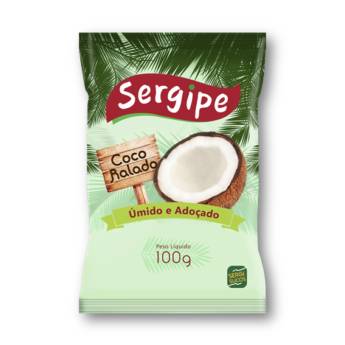 Comprar produto Coco Ralado Adoçado Sergipe 100g em Linha Tradicional pela empresa Sergisucos em Aracaju, SE