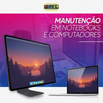Comprar produto Manutenção de notebook e computador em Manutenção pela empresa Power Cartuchos & Informática em Araçatuba, SP