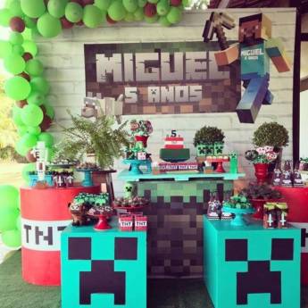 Comprar o produto de Decoração Minecraft em Decoração para Festas em Santa Cruz do Rio Pardo, SP por Solutudo