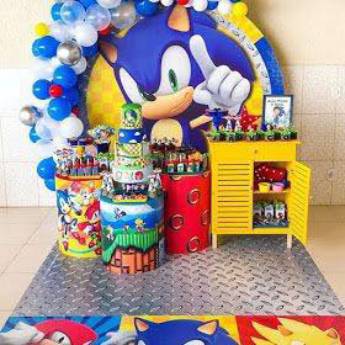 Comprar o produto de Decoração Sonic em Decoração para Festas em Santa Cruz do Rio Pardo, SP por Solutudo