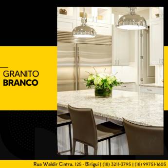 Comprar o produto de GRANITO BRANCO em Granito pela empresa Marmoraria Design em Birigui, SP por Solutudo