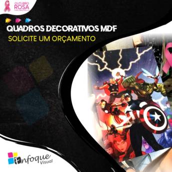 Comprar o produto de Quadros decorativos de mdf  em Comunicação Visual em Araruama, RJ por Solutudo