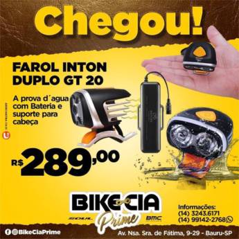 Comprar o produto de Farol inton Duplo  em Ciclismo em Bauru, SP por Solutudo