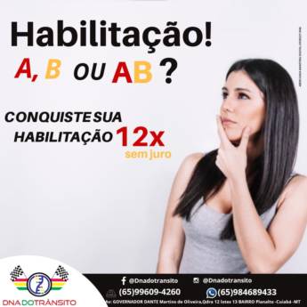 Comprar o produto de CNH B em Autoescolas - Centro de Formação Condutores em Cuiabá, MT por Solutudo