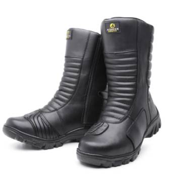 Comprar o produto de Bota Para Andar De Moto 100% Couro Confortável Lançamento em Calçados em Franca, SP por Solutudo