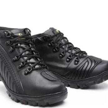 Comprar o produto de Tênis Motociclista Masculino Cano Curto Palmilha Gel em Calçados em Franca, SP por Solutudo