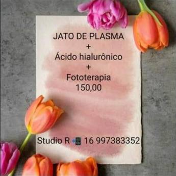 Comprar o produto de COMBO 3: Jato de Plasma + Ácido Hialurônico + Fototerapia em Estética Facial em Jaboticabal, SP por Solutudo