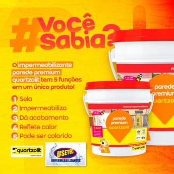 Comprar o produto de Impermeabilizantes Parede Premium Quartzolit em Impermeabilizantes em Araruama, RJ por Solutudo