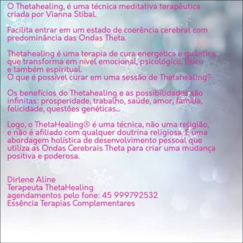 Comprar o produto de O que é ThehtaHealing?  em Terapia Alternativa em Marechal Cândido Rondon, PR por Solutudo