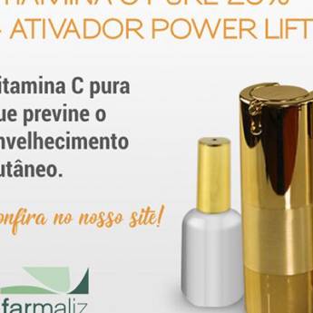 Comprar o produto de Vitamina C pure 20% 15g + Ativador Power Lift 30ml em Beleza e Cuidado Pessoal em Ourinhos, SP por Solutudo