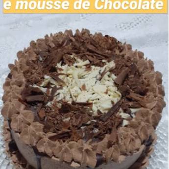 Comprar o produto de Bolo Mousse Branco e Preto em Bolos e Doces em Bauru, SP por Solutudo