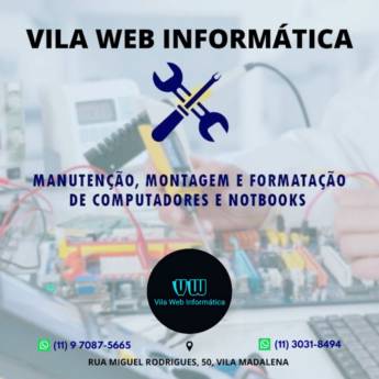 Comprar o produto de Manutenção de Notebooks e Computadores em Assistência Técnica em São Paulo, SP por Solutudo