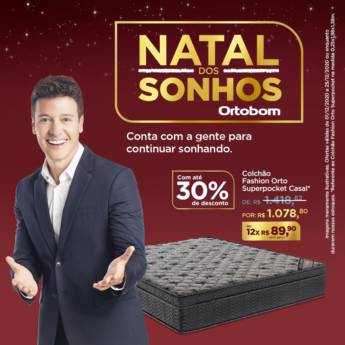 Comprar o produto de Colchão Fashion Orto Superpocket Casal em Colchões em Foz do Iguaçu, PR por Solutudo