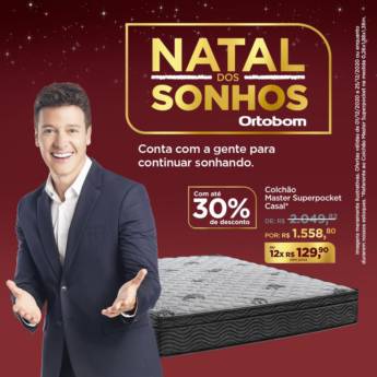 Comprar o produto de Colchão Master Superpocket Casal em Colchões em Foz do Iguaçu, PR por Solutudo