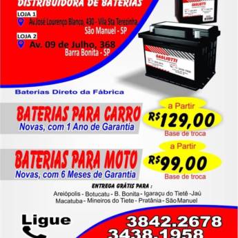 Comprar o produto de Baterias em Baterias em São Manuel, SP por Solutudo
